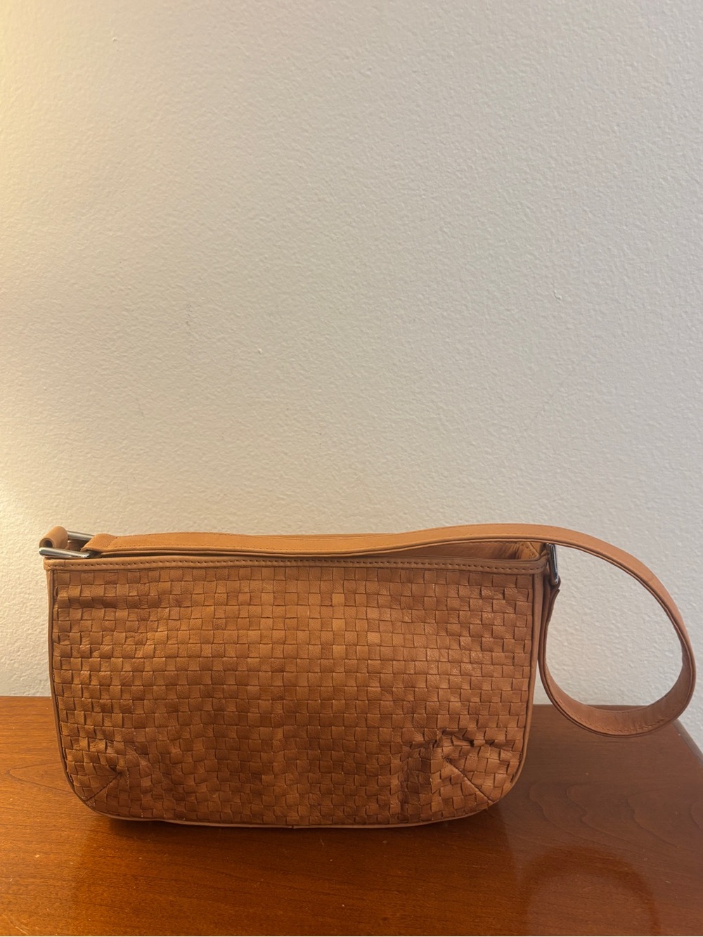 Bags by Pinky Genuine Leather Woven Shoulder Bag Bundle - Tan + Brown - Picture 5 of 16